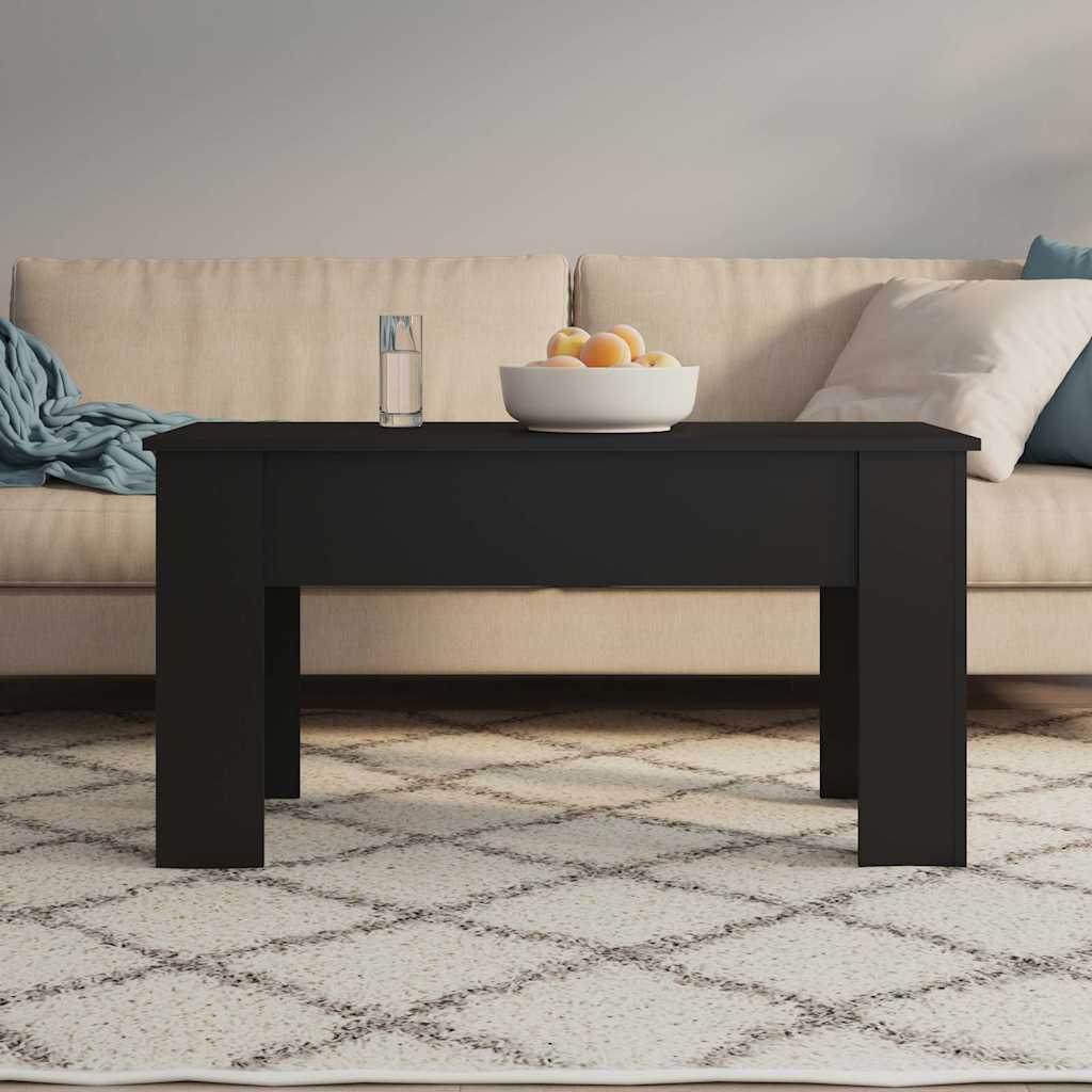 Vidaxl salontafel 101x49x52 cm bewerkt hout zwart