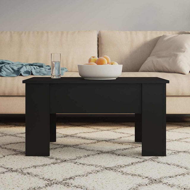 Vidaxl salontafel 79x49x41 cm bewerkt hout zwart