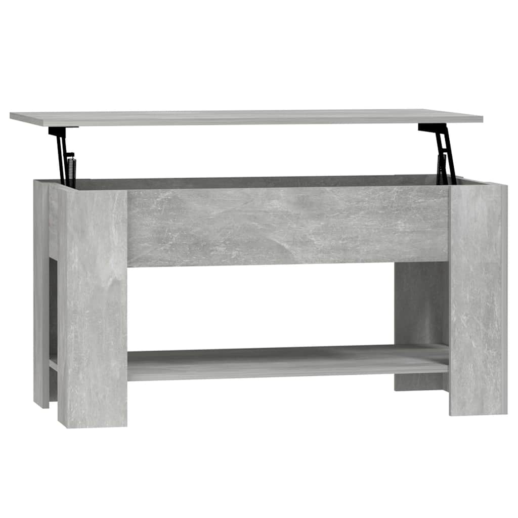 Vidaxl salontafel 101x49x52 cm bewerkt hout betongrijs