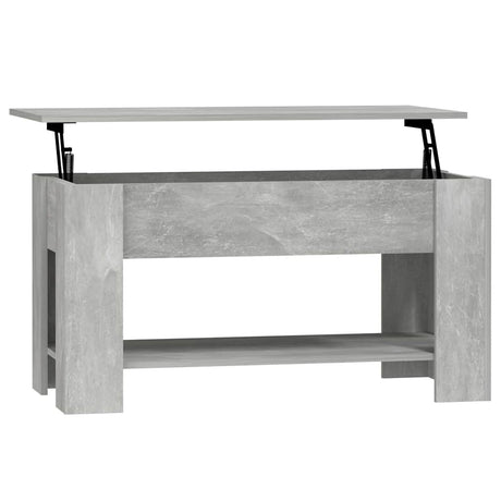 Vidaxl salontafel 101x49x52 cm bewerkt hout betongrijs