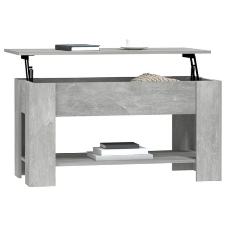 Vidaxl salontafel 101x49x52 cm bewerkt hout betongrijs