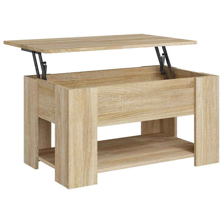Vidaxl salontafel 79x49x41 cm bewerkt hout sonoma eikenkleurig