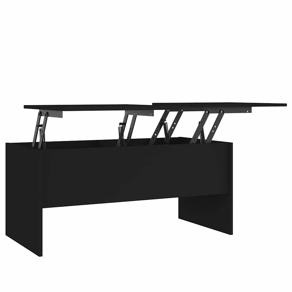 Vidaxl salontafel 102x50,5x46,5 cm bewerkt hout zwart