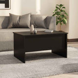 Vidaxl salontafel 80x50x42,5 cm bewerkt hout zwart