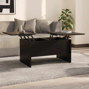 Vidaxl salontafel 80x50x42,5 cm bewerkt hout zwart