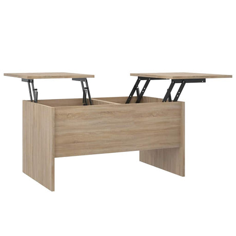 Vidaxl salontafel 80x50x42,5 cm bewerkt hout sonoma eikenkleurig
