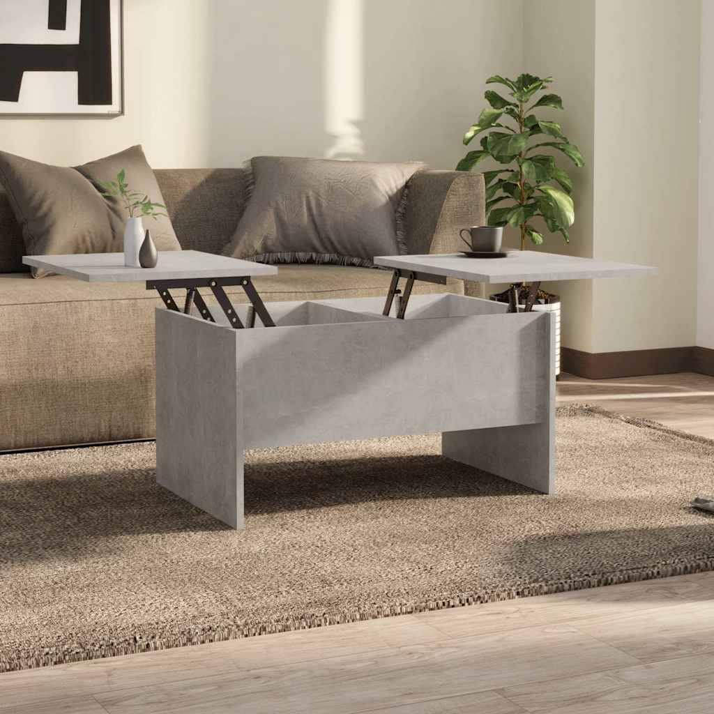 Vidaxl salontafel 80x50x42,5 cm bewerkt hout betongrijs