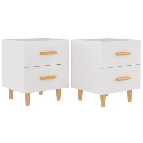 Vidaxl nachtkastjes 2 st 40x35x47,5 cm wit
