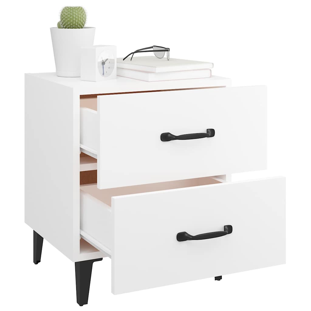Vidaxl nachtkastjes 2 st 40x35x47,5 cm wit