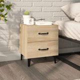 Vidaxl nachtkastje 40x35x47,5 cm sonoma eikenkleurig