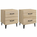 Vidaxl nachtkastjes 2 st 40x35x47,5 cm sonoma eikenkleurig