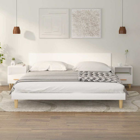 Vidaxl nachtkastjes 2 st 40x35x47 cm wit