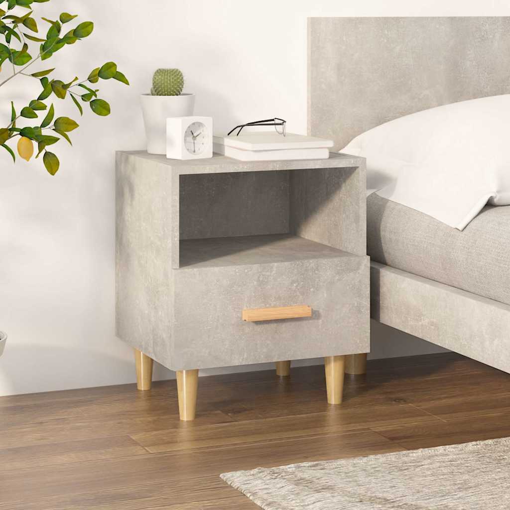 Vidaxl nachtkastje 40x35x47 cm betongrijs