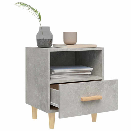 Vidaxl nachtkastjes 2 st 40x35x47 cm betongrijs