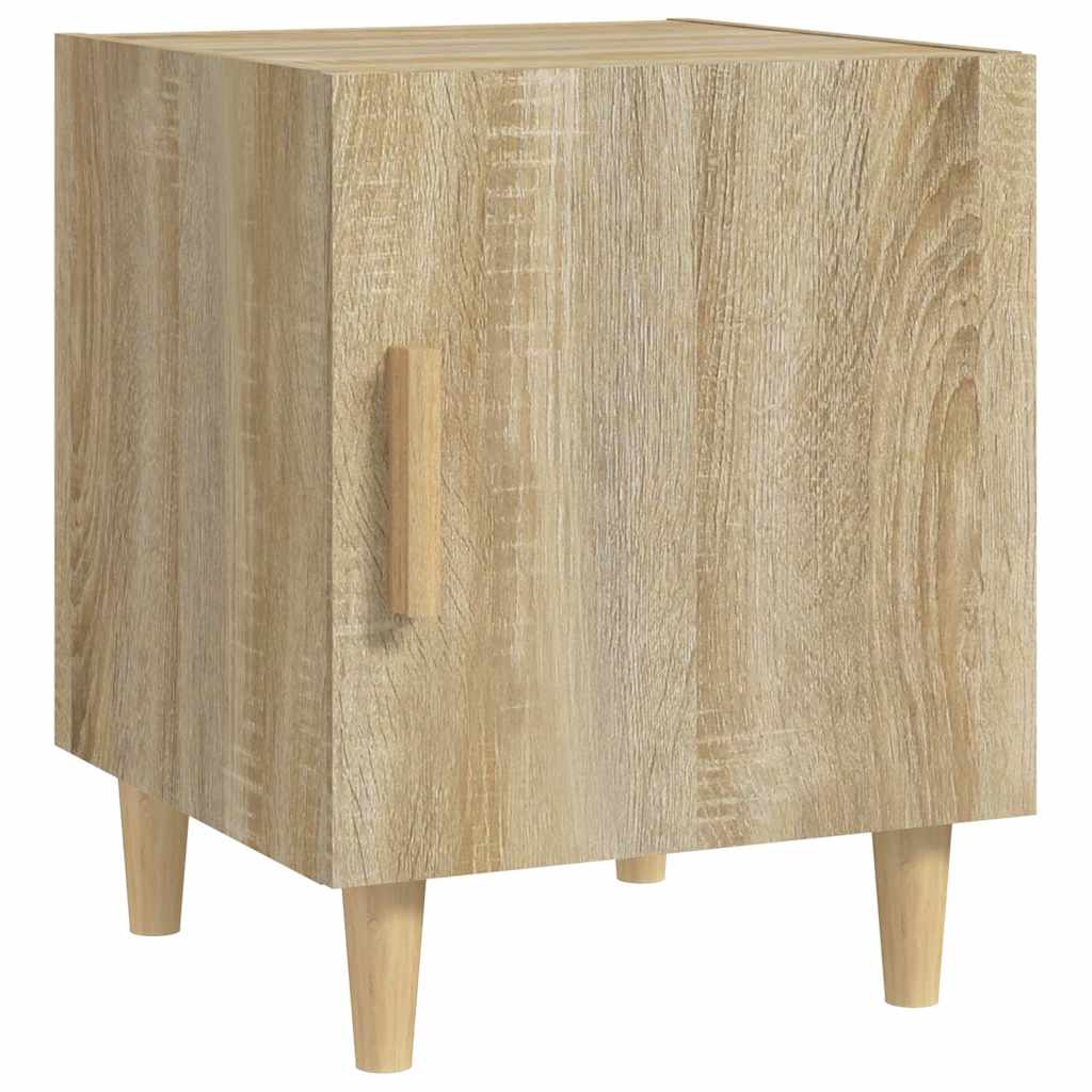 Vidaxl nachtkastje bewerkt hout sonoma eikenkleurig