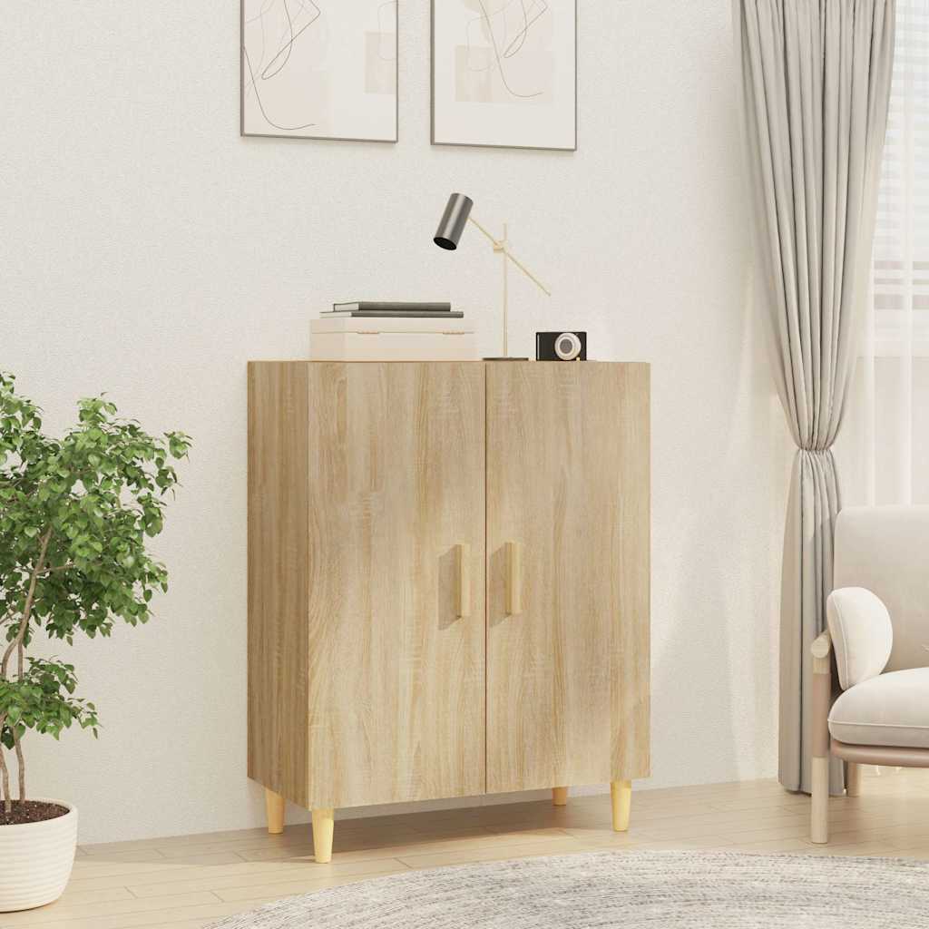 Vidaxl dressoir 70x34x90 cm bewerkt hout sonoma eikenkleurig