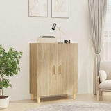 Vidaxl dressoir 70x34x90 cm bewerkt hout sonoma eikenkleurig