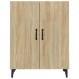Vidaxl dressoir 70x34x90 cm bewerkt hout sonoma eikenkleurig
