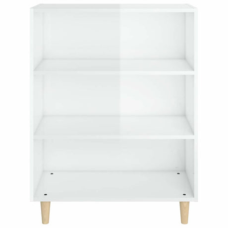 Vidaxl dressoir 69,5x32,5x90 cm bewerkt hout hoogglans wit