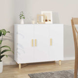 Vidaxl dressoir 90x34x80 cm bewerkt hout wit