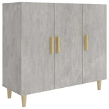 Vidaxl dressoir 90x34x80 cm bewerkt hout betongrijs