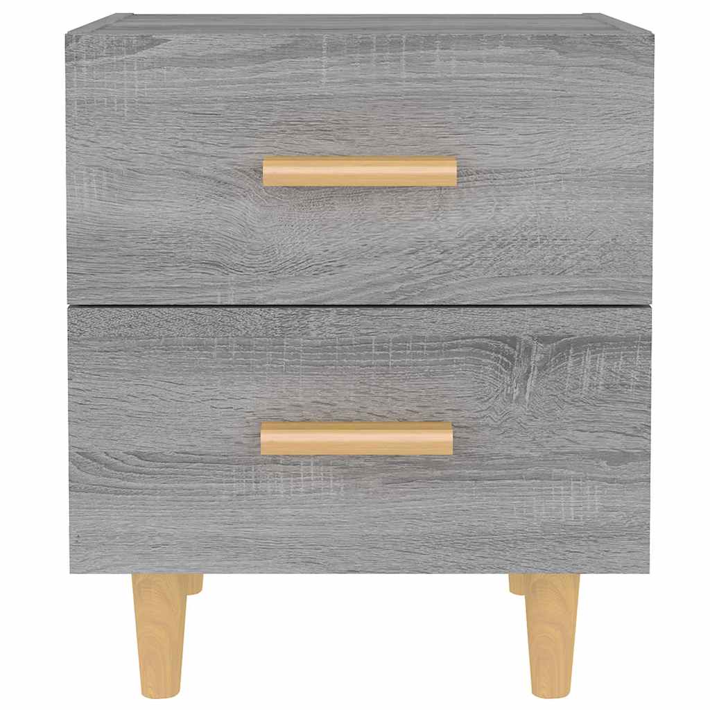 Vidaxl nachtkastjes 2 st 40x35x47,5 cm grijs sonoma eikenkleurig