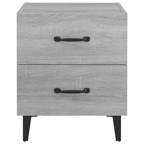 Vidaxl nachtkastje 40x35x47,5 cm grijs sonoma eikenkleurig