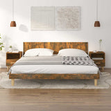 Vidaxl nachtkastjes 2 st 40x35x47 cm gerookt eikenkleurig