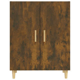 Vidaxl dressoir 70x34x90 cm bewerkt hout gerookt eikenkleurig