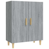 Vidaxl dressoir 70x34x90 cm bewerkt hout grijs sonoma eikenkleurig