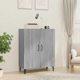 Vidaxl dressoir 70x34x90 cm bewerkt hout grijs sonoma eikenkleurig