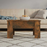 Vidaxl salontafel 79x49x41 cm bewerkt hout gerookt eikenkleurig