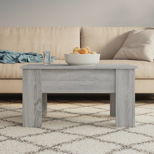 Vidaxl salontafel 79x49x41 cm bewerkt hout grijs sonoma eikenkleurig