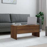 Vidaxl salontafel 102x50,5x46,5 cm bewerkt hout bruin eikenkleur