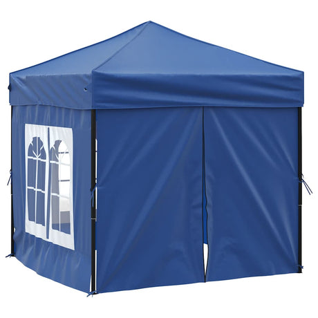 Vidaxl Partytent faltbar mit Seitenwänden 2x2 m blau