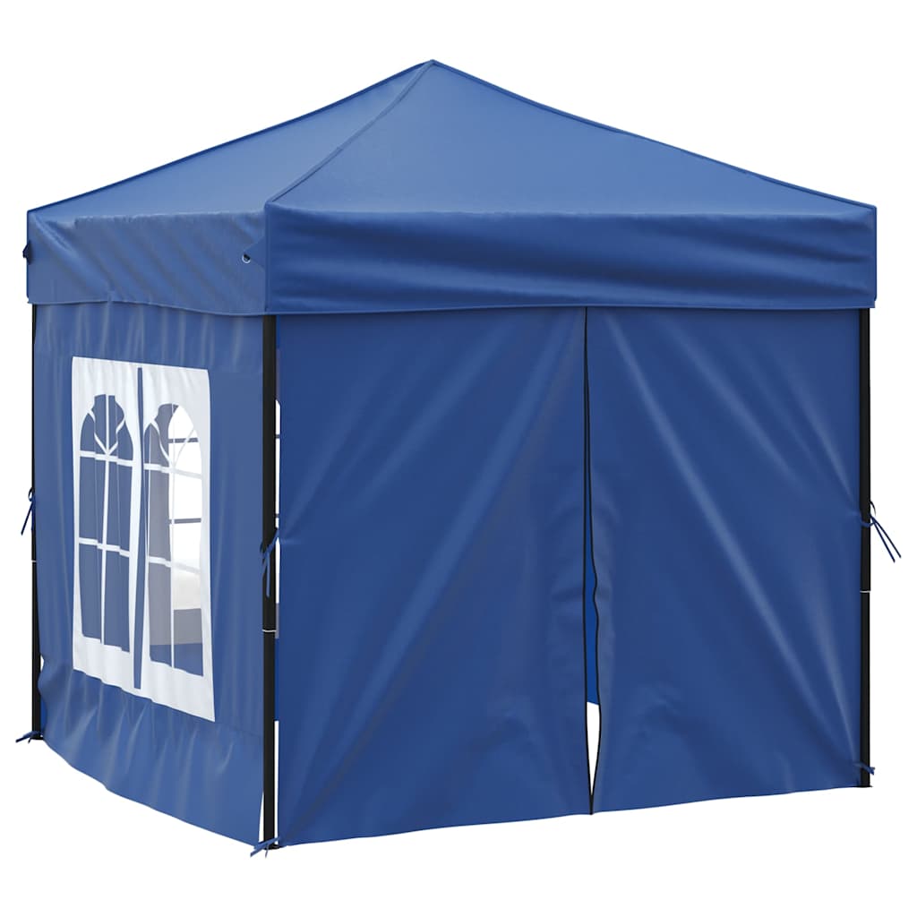 Vidaxl Partytent faltbar mit Seitenwänden 2x2 m blau