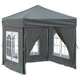 Vidaxl partytent faltbar mit Seitenwänden 2x2 m Anthrazit -gelenkt