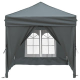 Vidaxl partytent faltbar mit Seitenwänden 2x2 m Anthrazit -gelenkt