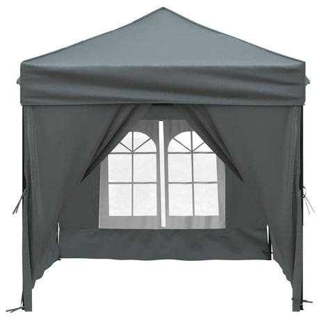 Vidaxl partytent faltbar mit Seitenwänden 2x2 m Anthrazit -gelenkt