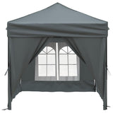 Vidaxl partytent faltbar mit Seitenwänden 2x2 m Anthrazit -gelenkt