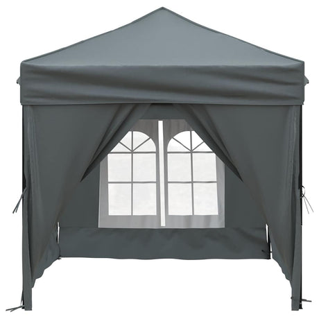 Vidaxl partytent faltbar mit Seitenwänden 2x2 m Anthrazit -gelenkt