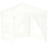 Vidaxl Partytent faltbar mit Seitenwänden 2x2 m weiß