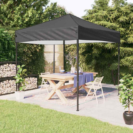 Vidaxl Partytent Foldable 3x3 m Anthrazit -geläutet