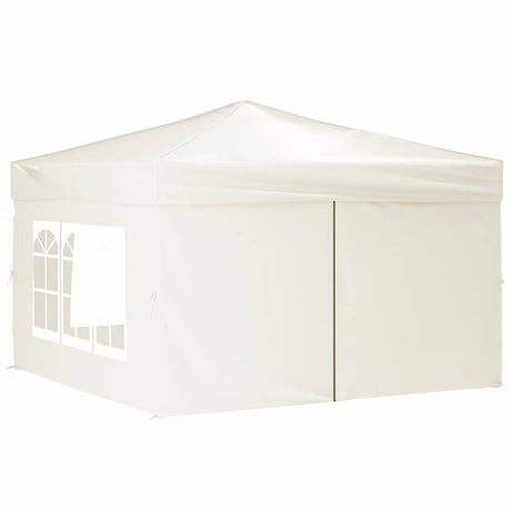 Vidaxl Partytent faltbar mit Seitenwänden 3x3 M cremefarben -gepflegt