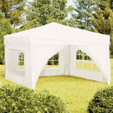 Vidaxl Partytent faltbar mit Seitenwänden 3x3 m weiß