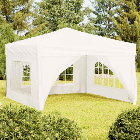 Vidaxl Partytent faltbar mit Seitenwänden 3x3 m weiß