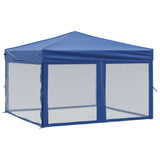 Vidaxl Partytent faltbar mit Seitenwänden 3x3 m blau