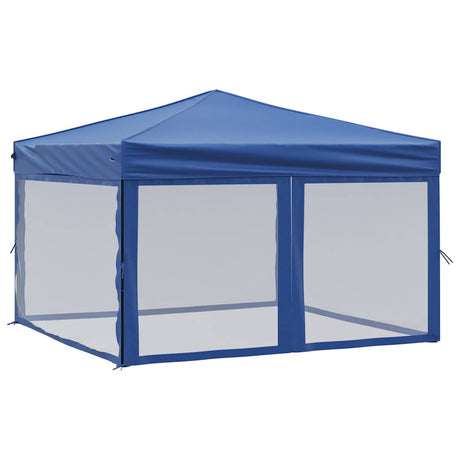 Vidaxl Partytent faltbar mit Seitenwänden 3x3 m blau