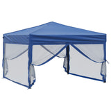 Vidaxl Partytent faltbar mit Seitenwänden 3x3 m blau