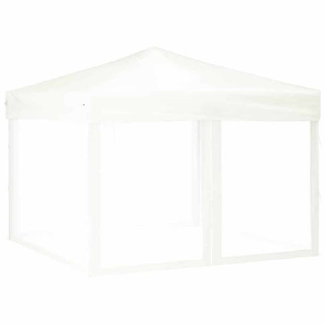 Vidaxl Partytent faltbar mit Seitenwänden 3x3 m weiß